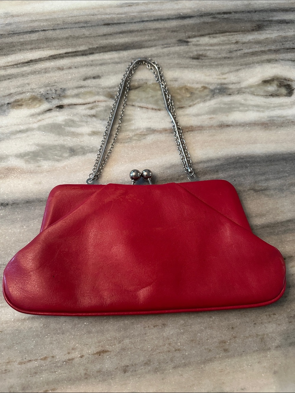 HOBO INTERNATIONAL KISS LOCK MINI BAG WITH CHAIN STRAP
